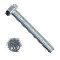 Болт шестигранный с полной мелкой резьбой DIN 961 класс прочности 10.9 оцинкованная сталь