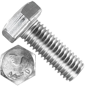 Болт шестигранный М20х40 DIN 933 нержавеющая сталь А4-80